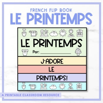 French Spring Flip Book | le printemps