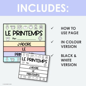 French Spring Flip Book | le printemps