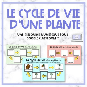 Le cycle de vie d'une plante - Distance Learning for Google Classroom™