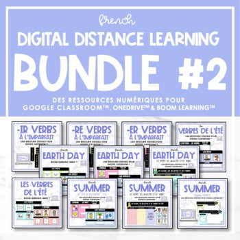 French Digital Distance Learning Bundle #2