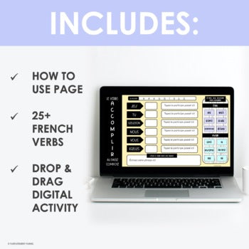 Digital French -IR Verb Game | les verbes -IR au passé composé