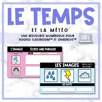 FRENCH Weather - le temps et la météo - Distance Learning