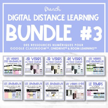 Ultimate FRENCH Digital Distance Learning Resource Bundle