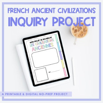 French Ancient Civilizations Inquiry Project | Distance Learning