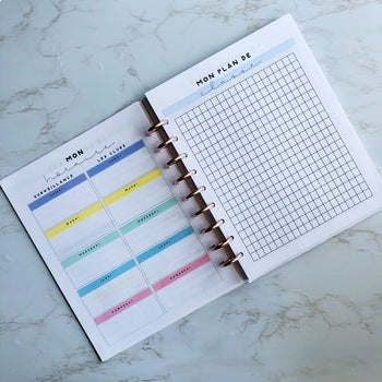 Editable Teacher Planner - French & English, UNDATED | Planificateur du prof