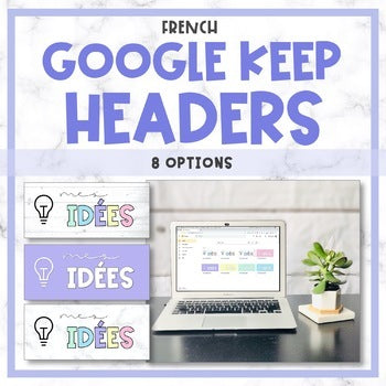 FRENCH Google Keep Headers