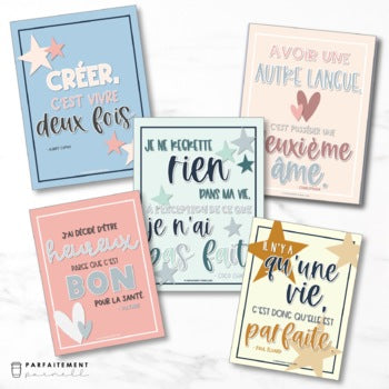 French Growth Mindset & Inspirational Posters - Volume 7
