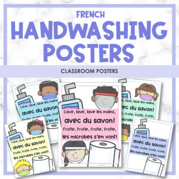 French Handwashing Posters