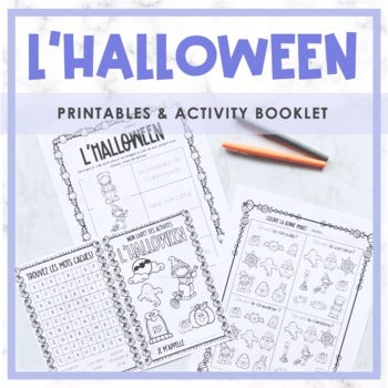 L'Halloween | French Halloween Printables & Activity Booklet