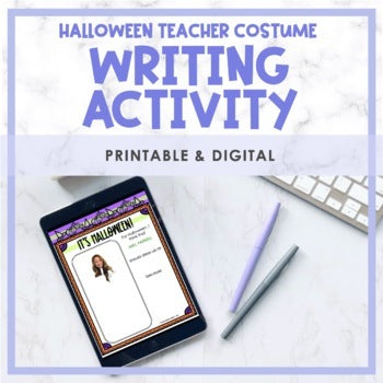 Halloween | Teacher Halloween Costume Writing Activity