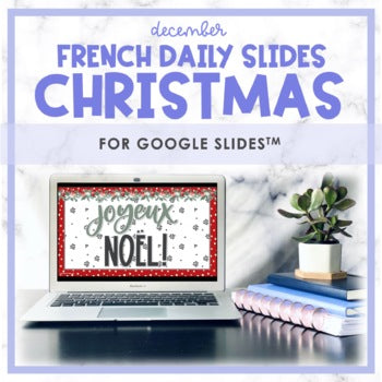 French Daily Slides | December Christmas Theme