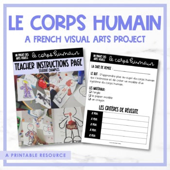 French Human Body | Visual Arts Project