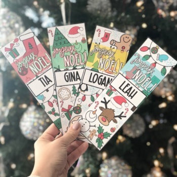 French & English Holiday Bookmarks | Christmas