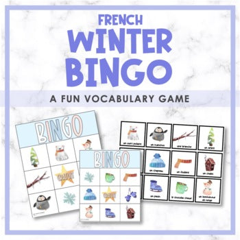 French Winter Bingo | L'hiver