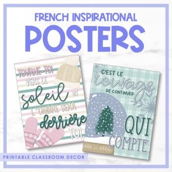 French Growth Mindset & Inspirational Posters - Volume 10