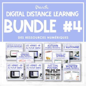 FRENCH Digital Distance Learning Bundle #4