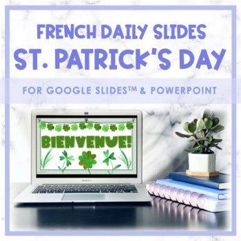 French Daily Slides | March St. Patrick's Day Theme