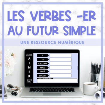 French -ER Verb Game (au futur simple) for Google Classroom - Distance Learning