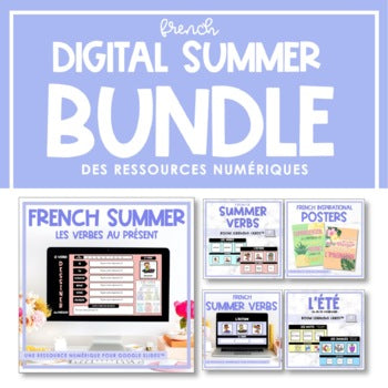 French Summer Bundle | Distance Learning