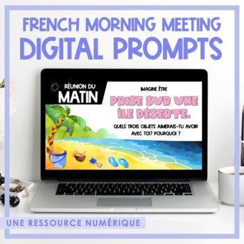 French Morning Meeting Prompts - Volume 2 | Distance Learning