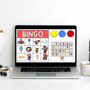 French Digital Circus Bingo | le cirque | Distance Learning