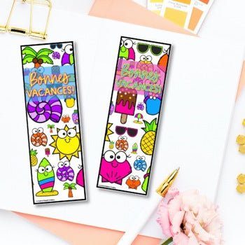 French & English Summer Bookmarks | L'été