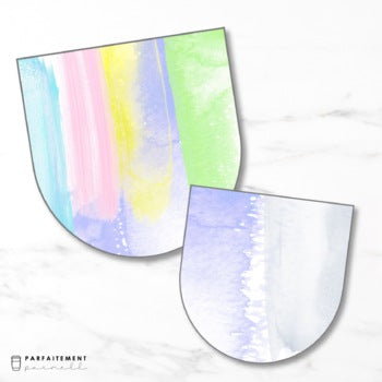 French Watercolour Decorative Banners | Editable