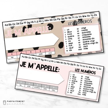 French Boho Animal Desk Name Plates