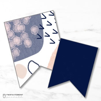 French Minimalist Abstract Decorative Banners | Editable