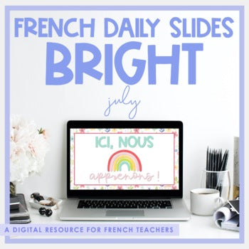 French Daily Slides | July Bright Theme