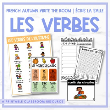 French Write the Room | Écris la salle - les verbes de l'automne