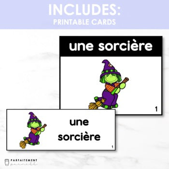 French Write the Room | Écris la salle - l'Halloween