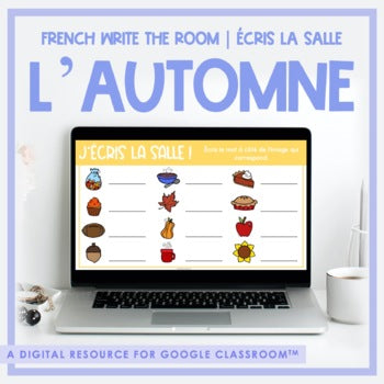 DIGITAL French Write the Room | Écris la salle - l'automne