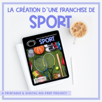 La création d'une franchise de sport | Printable & Digital Project