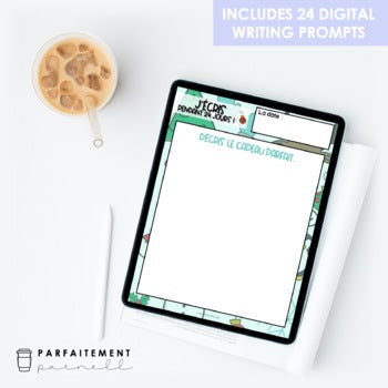 24 Days of French Holiday Writing Prompts | Distance Learning