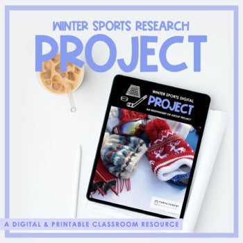 Winter Sports Research Project | Distance Learning | Printable & Digital