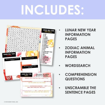 Lunar New Year | Digital & Printable Activities