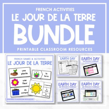 French Earth Day Activity Bundle | le jour de la terre