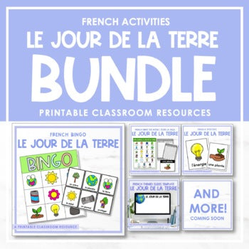 French Earth Day Activity Bundle | le jour de la terre