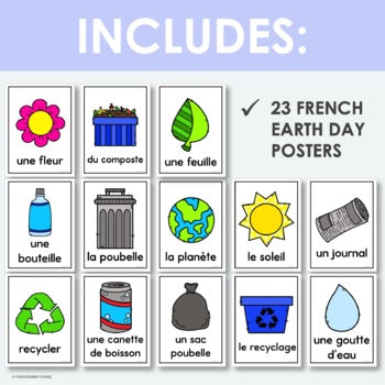 French Earth Day Posters | le jour de la terre