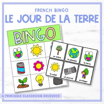 French Earth Day Bingo | le jour de la terre