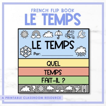 French Weather Flip Book | le temps