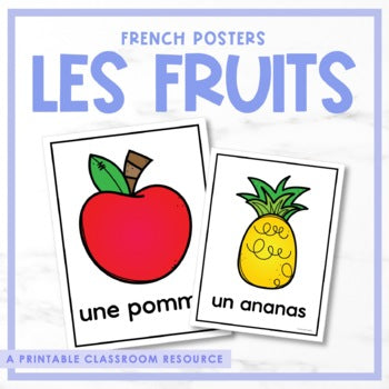 French Fruit Posters | les fruits