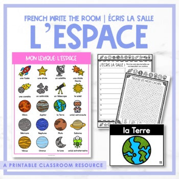 French Write the Room | Écris la salle - l'espace