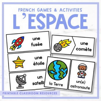 French Space Games & Activities | l'espace