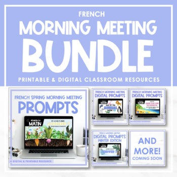 French Morning Meeting Bundle | Growing Bundle