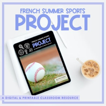 French Summer Sports Research Project | Distance Learning | Printable & Digital