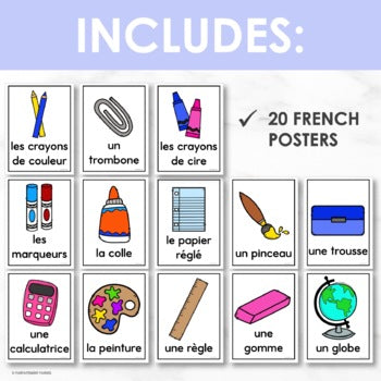 French Back to School Posters | la rentrée