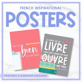 French Growth Mindset & Inspirational Posters - Volume 13 | la rentrée