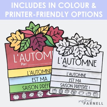 French Autumn Flip Book | l'automne